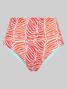 The Navagio Bikini Bottom - Tiger Leaf Print