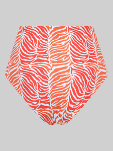 The Navagio Bikini Bottom - Tiger Leaf Print