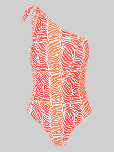 The Martinique One Piece - Tiger Leaf Print