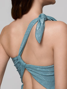 The Martinique One Piece - Teal Cloud