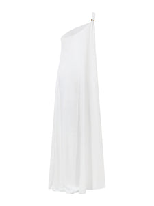 Una Halo Dress - Off White Wave