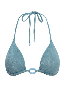 Halo Bikini Top - Teal Cloud