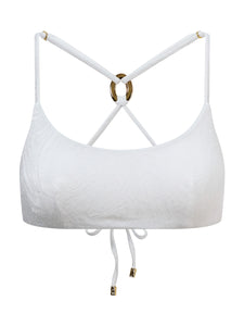 Aurora Balconette Bikini Top - White Rock