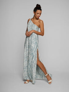 Una Halo Dress - Icy Rivulet Print